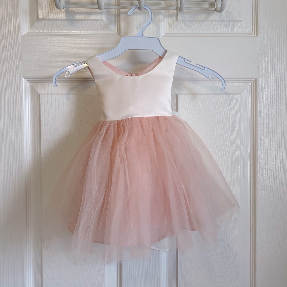 Silk Top Tulle Bottom Dress - Picture 8 of 9